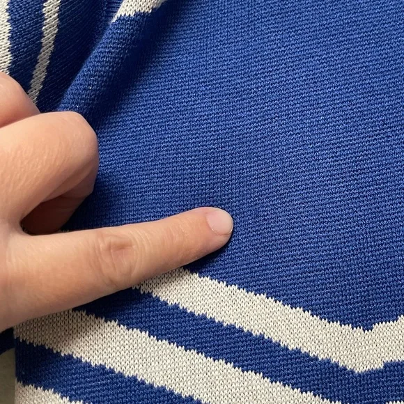 Kit and Ace Studio Cardigan Sz XS / S Blue and White - Picture 9 of 10